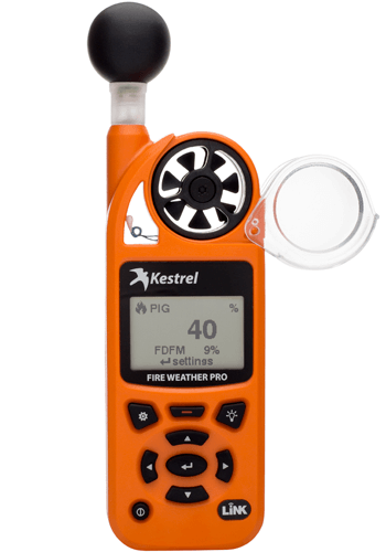 Kestrel 5400FW Fire Weather Meter Pro WBGT with LiNK Compass & Vane Mount